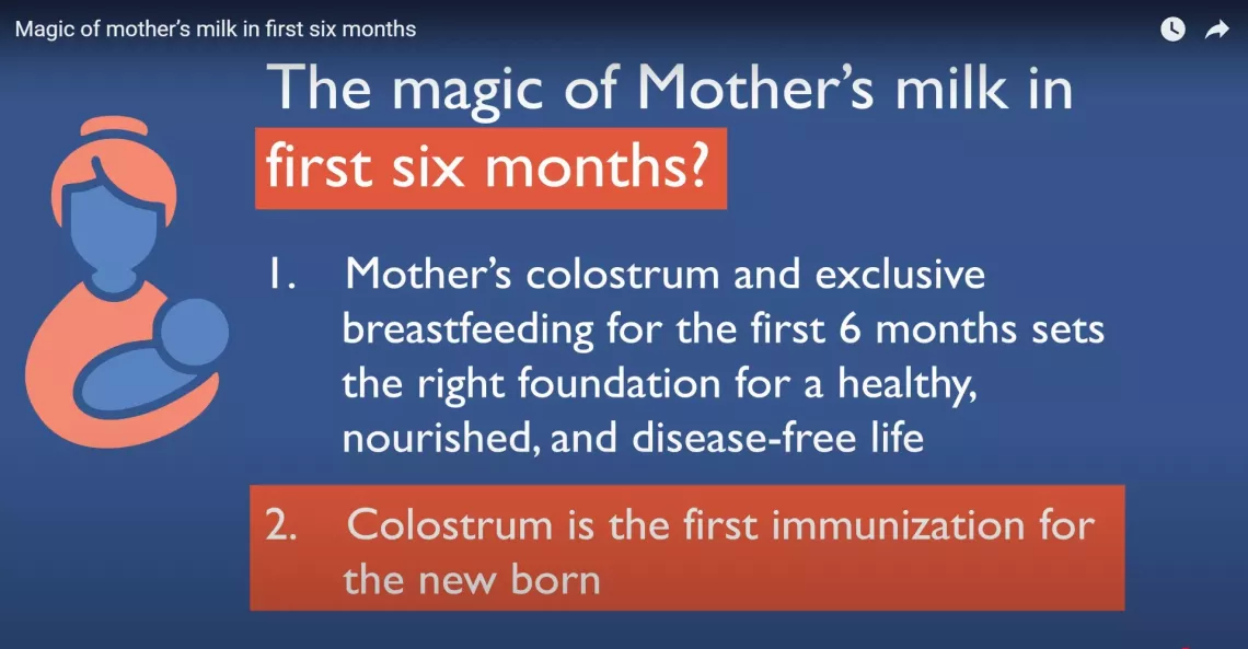 The magic of Mother's milk in first six months.