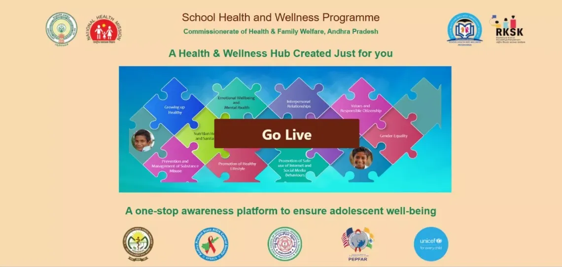 School Health and Wellness Program website, empowering students with health knowledge and resources.