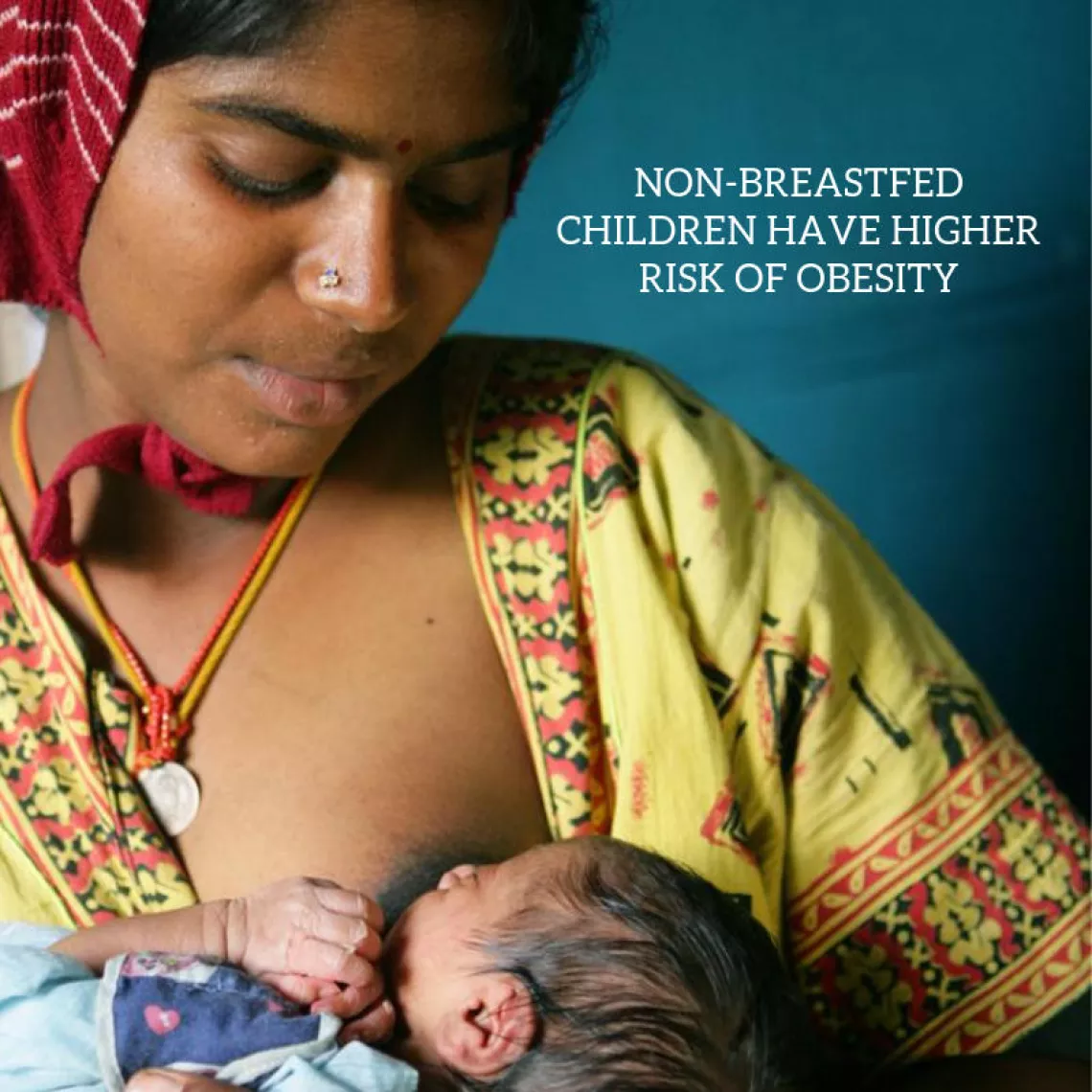 Mother breastfeeding her baby 
