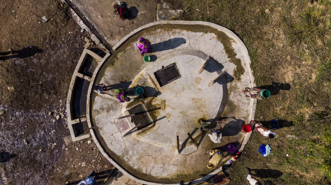 A general view of a well in Jamunhai, Chitrakoot. 