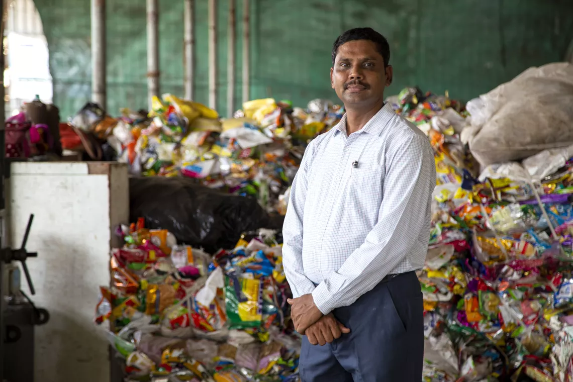 Samarth Bharat Vyaspeeth (SBV), a social organisation, with Thane Municipal Corporation (TMC ) began the Decentralized Waste Management Centre where different types of waste such as dry waste, floral waste and garden waste are recycled at a single location and employs the ragpickers for operations of the plant.