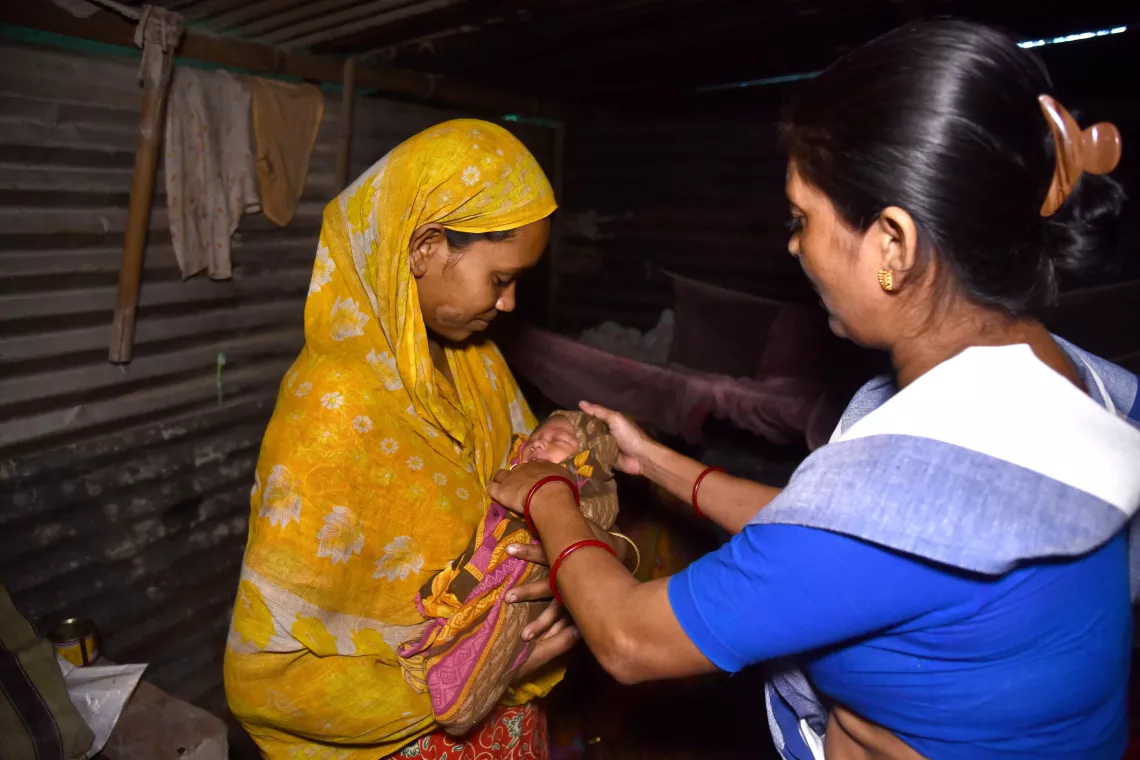Educating the migrant community about the importance of immunization.