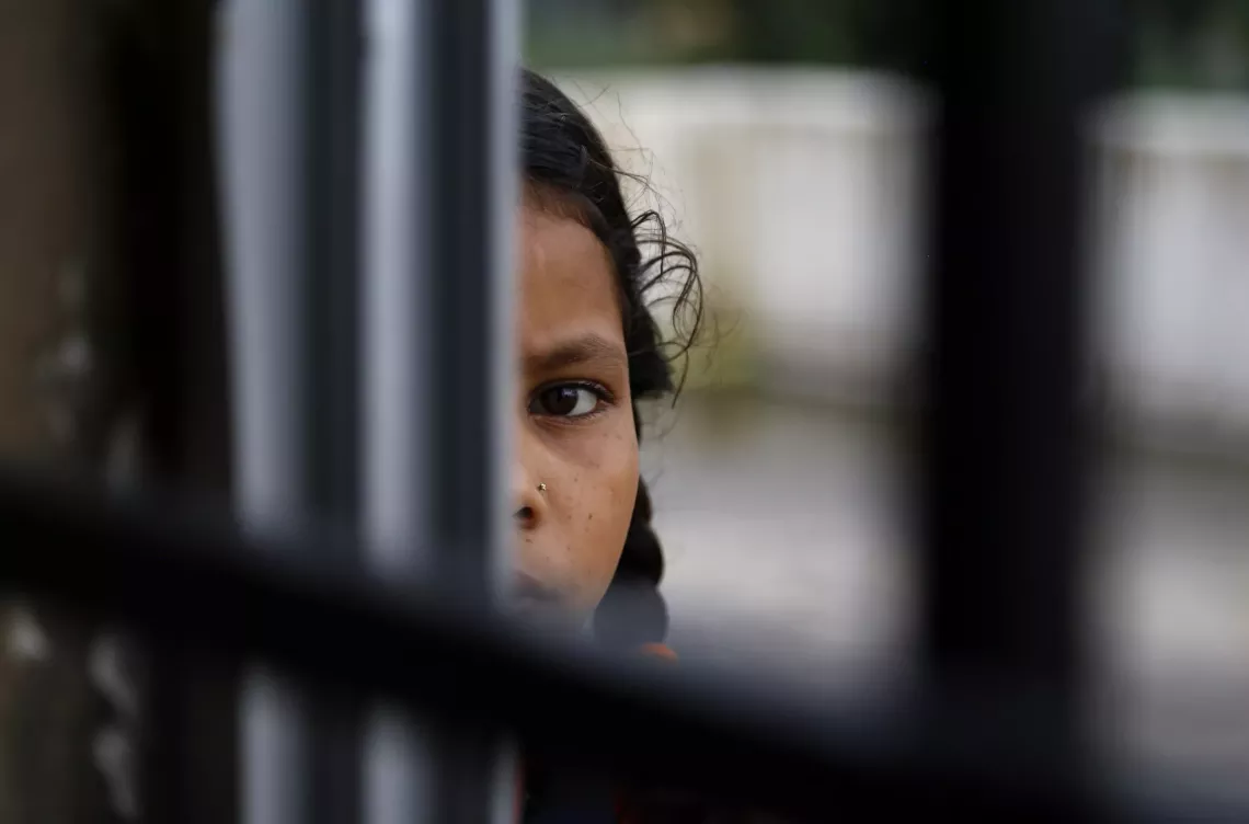A twelve-year-old girl captured after participating in a psychosocial group session at the Eklavya Model Residential School for Girls (EMRS) located in Dantewada, Chhattisgarh, India.