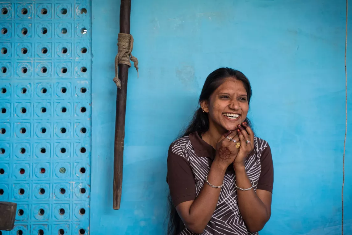 Pooja Prajapat of age 21 is a member of Adolescent &nbsp;Girls Federation (AGF) &nbsp;and Discussion Leader of Adolescent Girls Group (AGG) in her village.