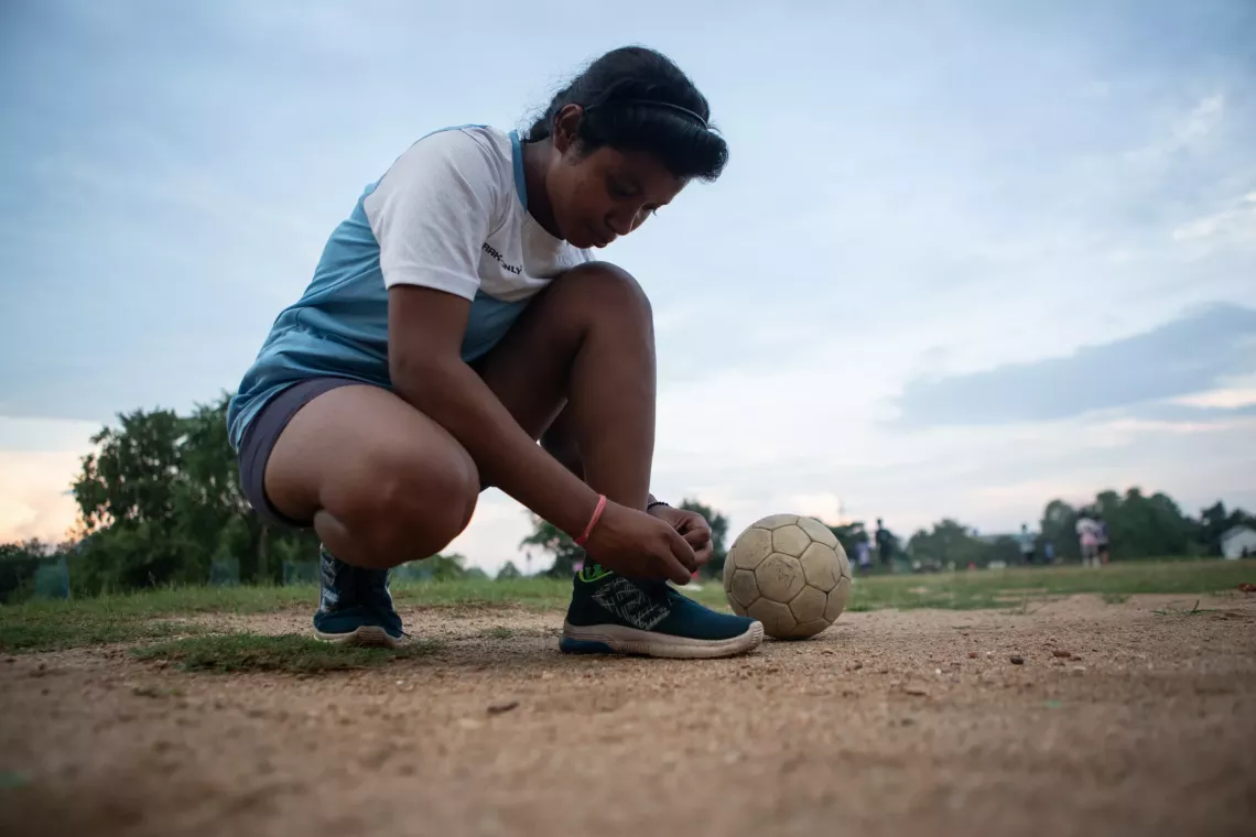 Bina wanted to play and win medals like her elder sisters.