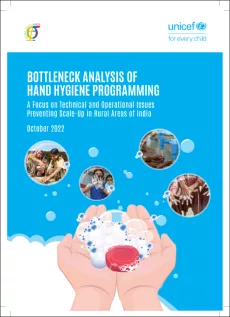 Cover page of the report on Bottleneck analysis of hand hygiene programming