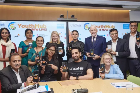 Launch of Youth Hub by Ayushmann Khurrana
