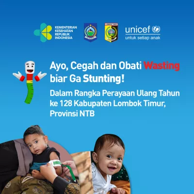 Roadshow kampanye wasting Lombok Timur