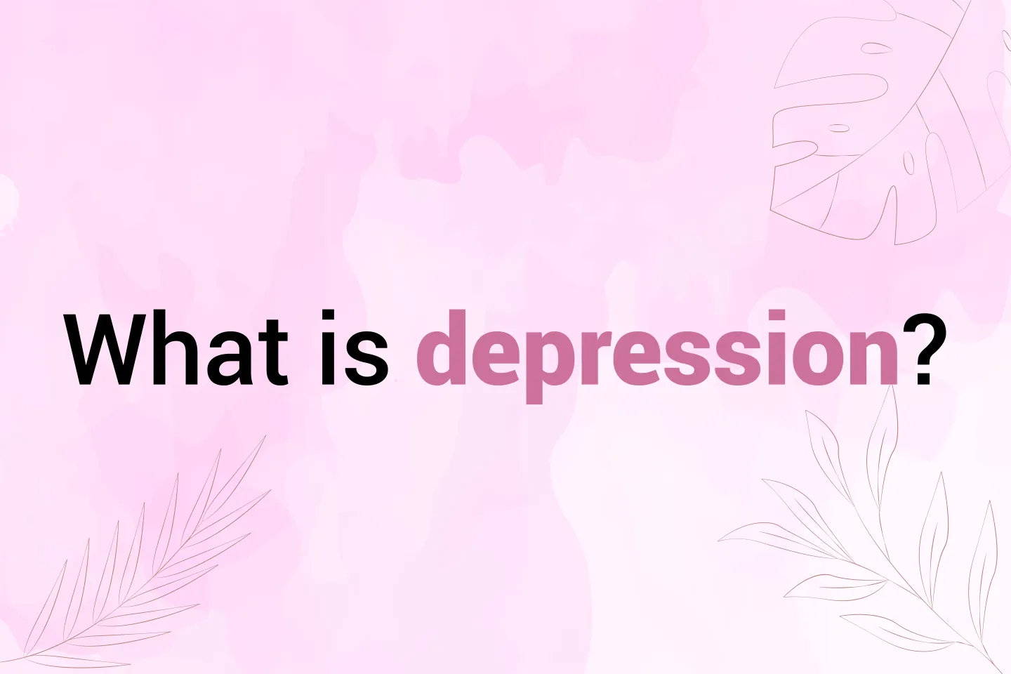Header what is depression