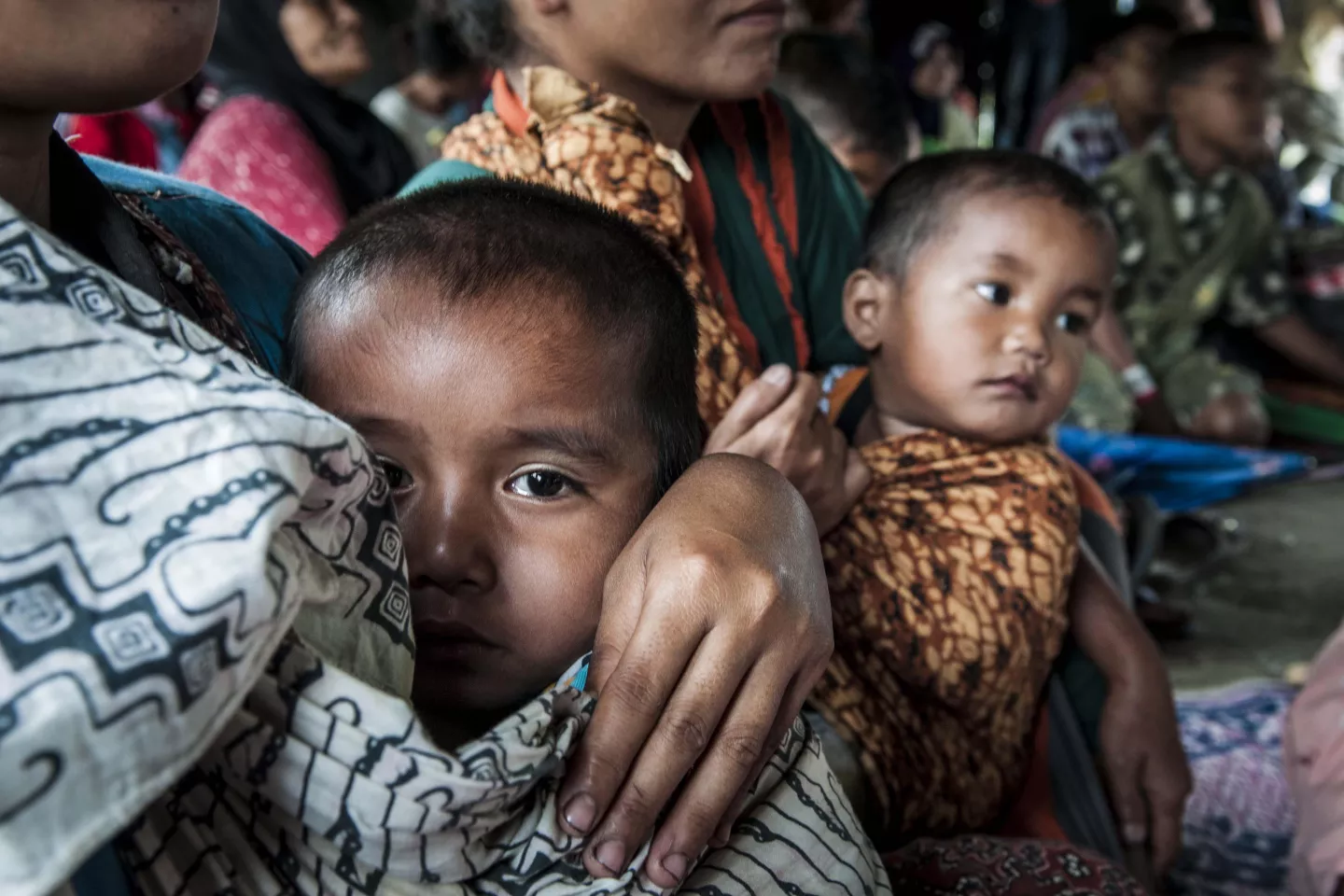 Child with his mother