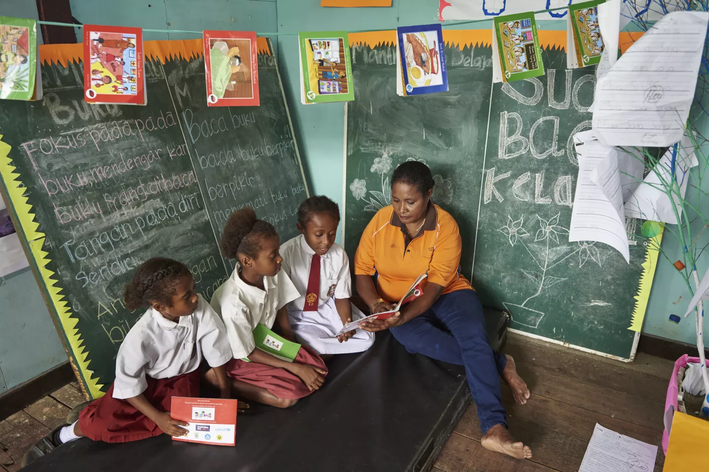 Students in class with teacher