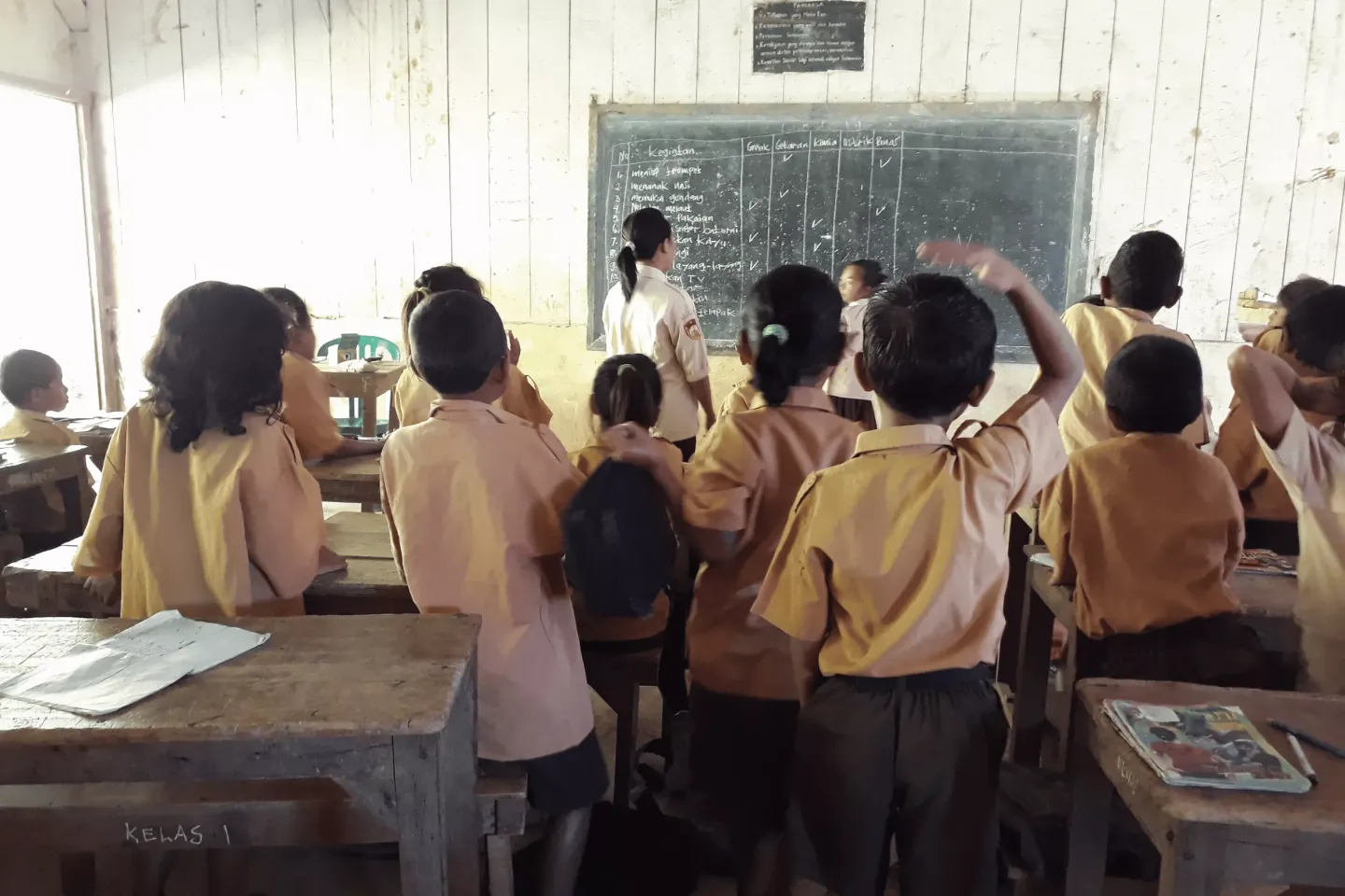 Students in a class