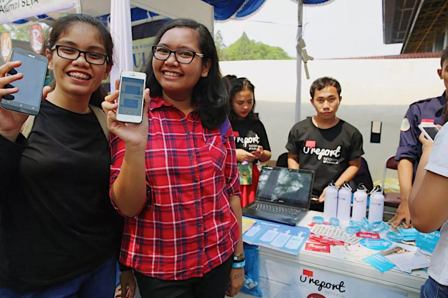 U-Reporters in an event