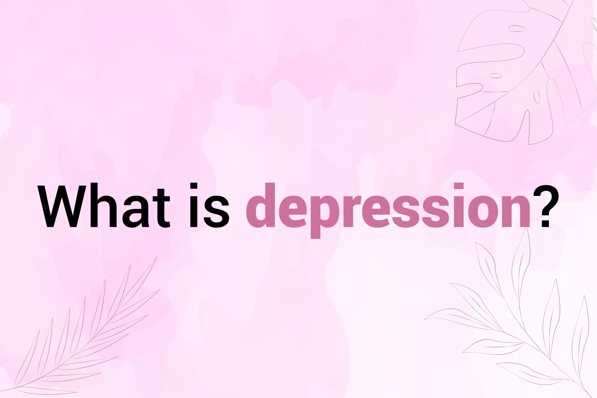Header what is depression