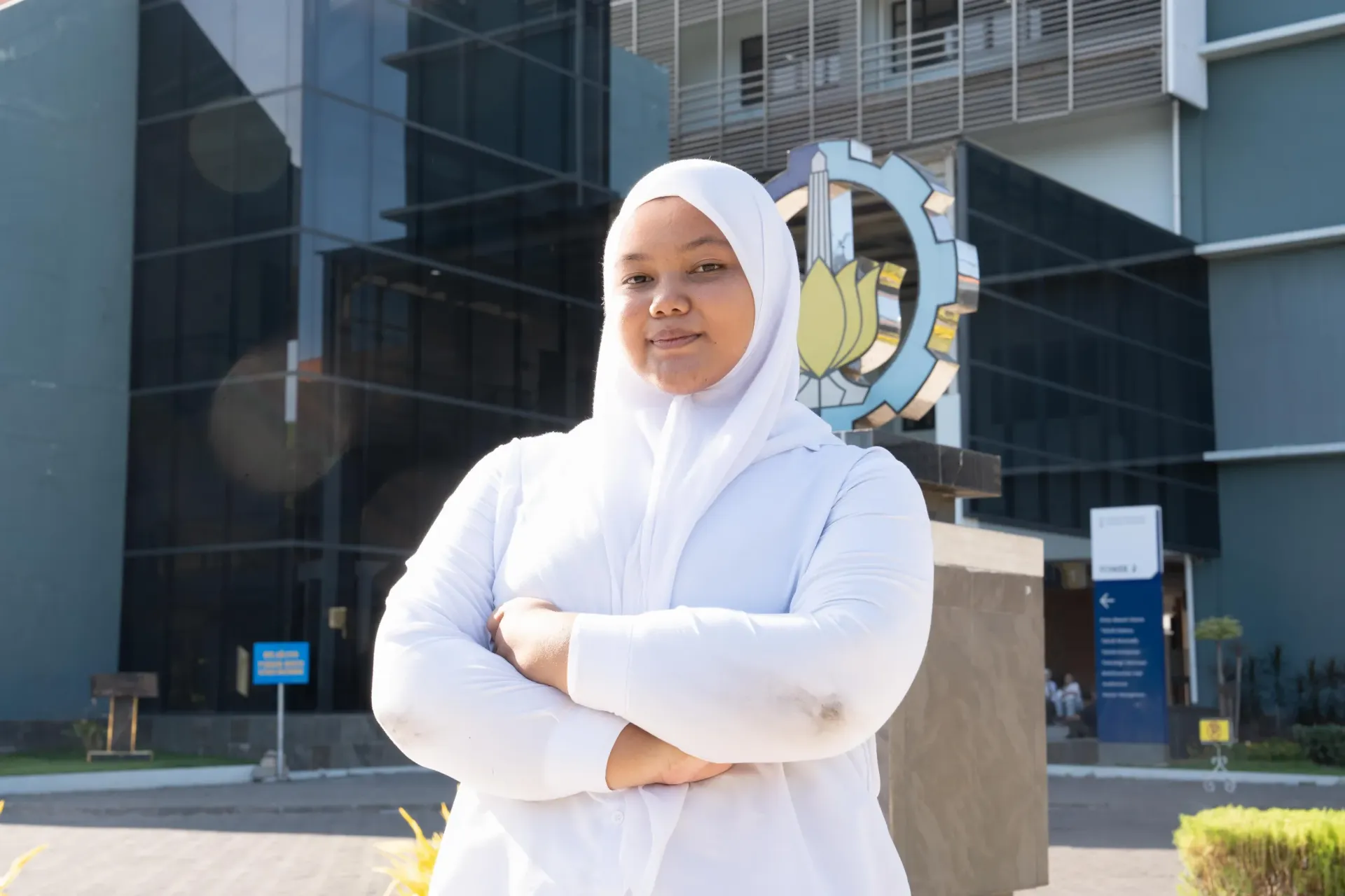 Vian, age 18, first-year Computer Engineering student, at the Institut Teknologi Sepuluh November (10th of November Technology Institute), Surabaya, East Java on 22 September 2025.