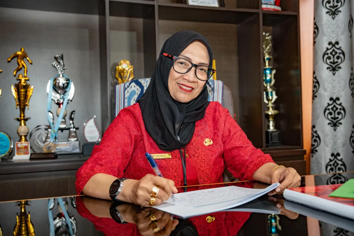 drg. Retnowati M.Kes, Head of the Kupang City Health Office, in her office at the Kupang City Health Office, Kupang Municipality, East Nusa Tenggara, on 11 December 2025