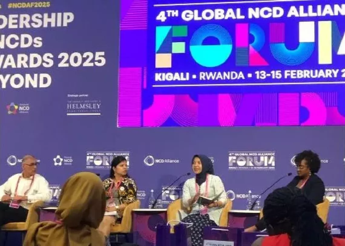 Nurisha Kitana during the 4th Global NCD Alliance Forum
