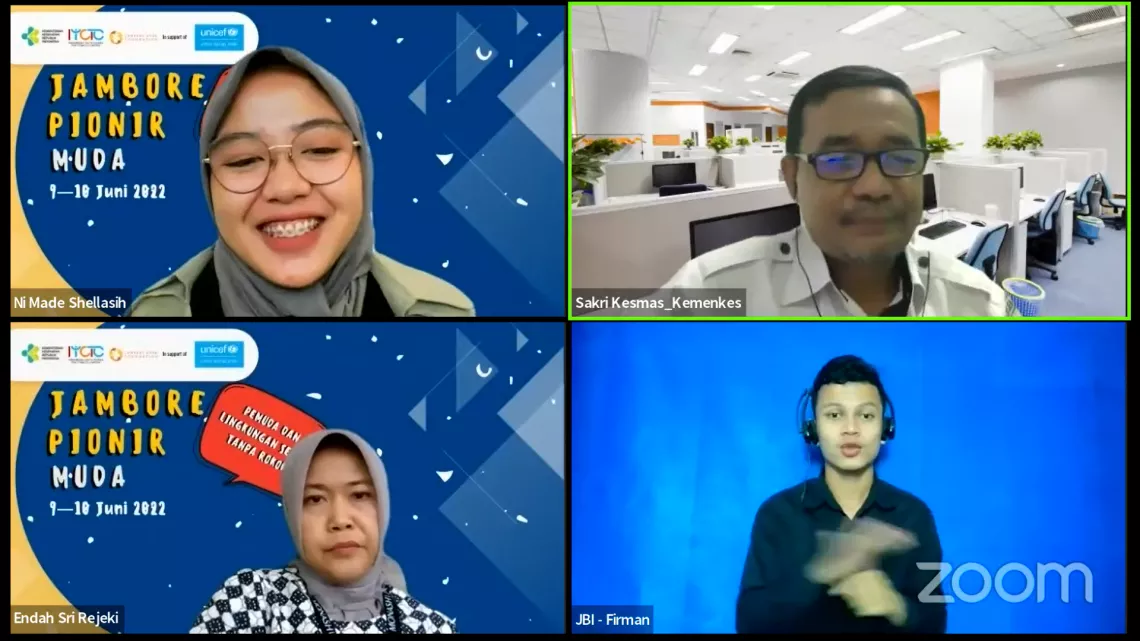 Participant of 2022 Youth Pioneer Jamboree joined online.