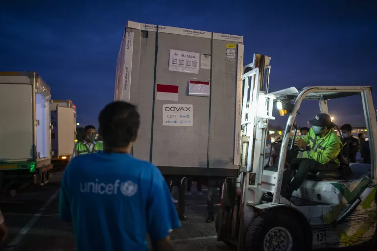 COVAX first arrival in Indonesia