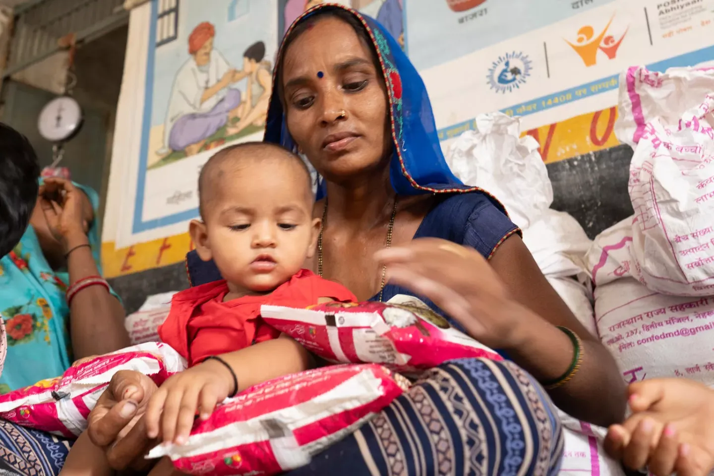 Woman with her child