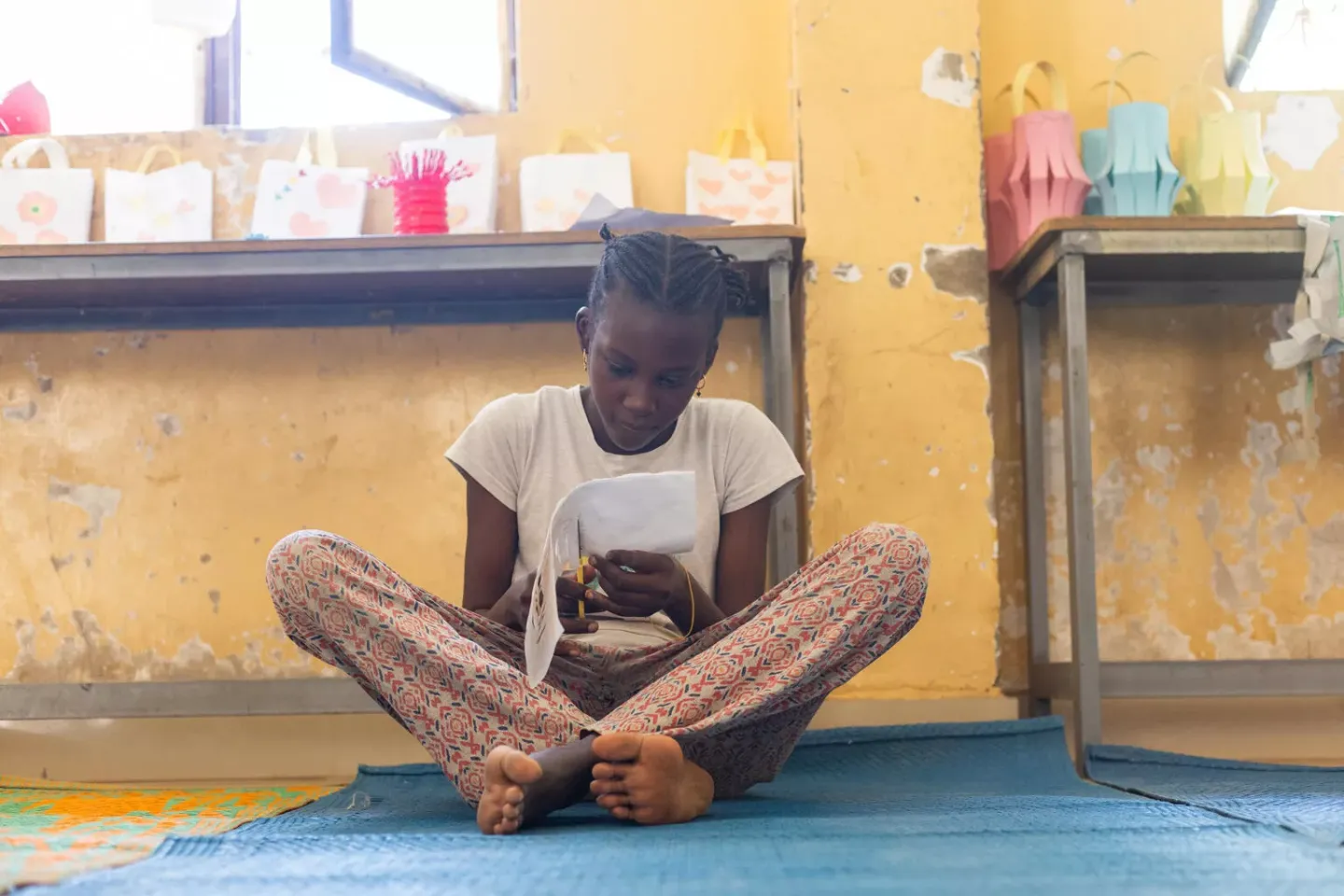 A displaced child in Sudan 