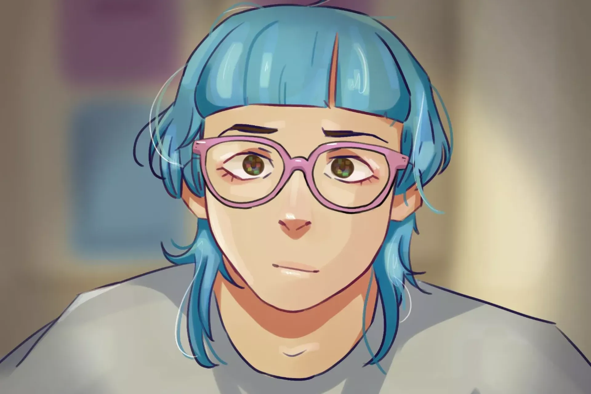 Illustration of a young woman