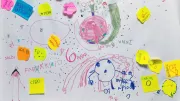An image drawn by children in Italy