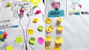 An image drawn by children in Italy
