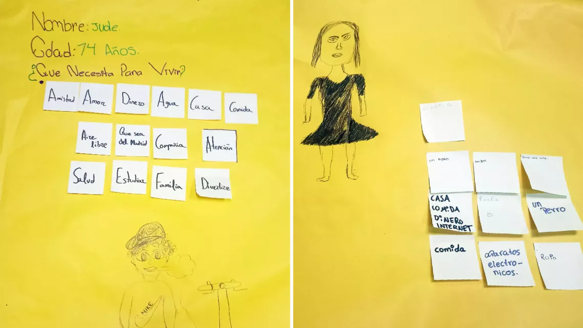 An image drawn by children in Spain