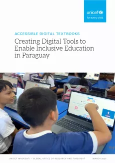 Cover of report titled "Creating Digital Tools to Enable Inclusive Education in Paraguay"