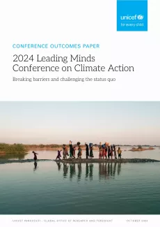 Cover of 2024 Leading Minds conference outcome report