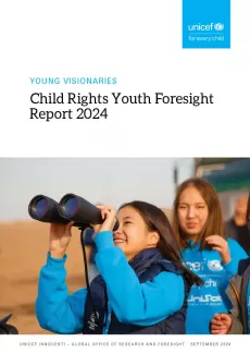 Cover of Child Rights Youth Foresight Report 2024