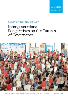 Cover of report called Intergenerational Perspectives on the Future of Governance