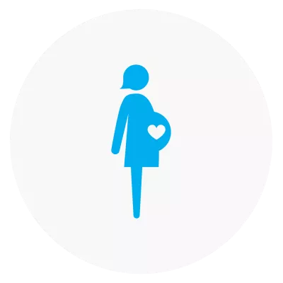 Icon of a pregnant woman