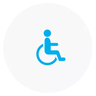 Icon of a wheelchair