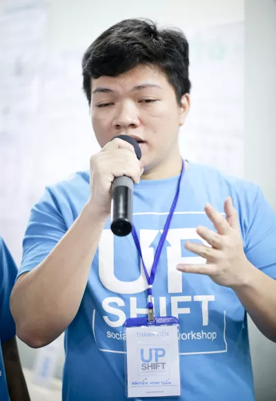 Nguyen Minh Tuan was presenting at the UPSHIFT workshop