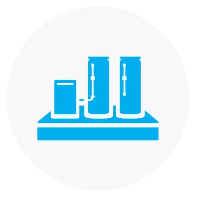 An icon of an oxygen plant 