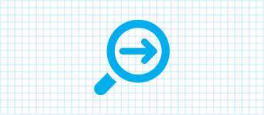 A magnifying lens graphic