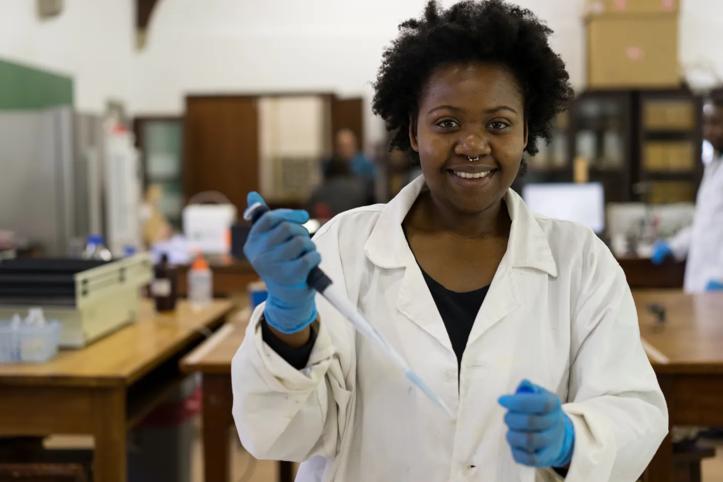 Khanysile Buthelezi, one of the female researchers on the biotechnology innovation team