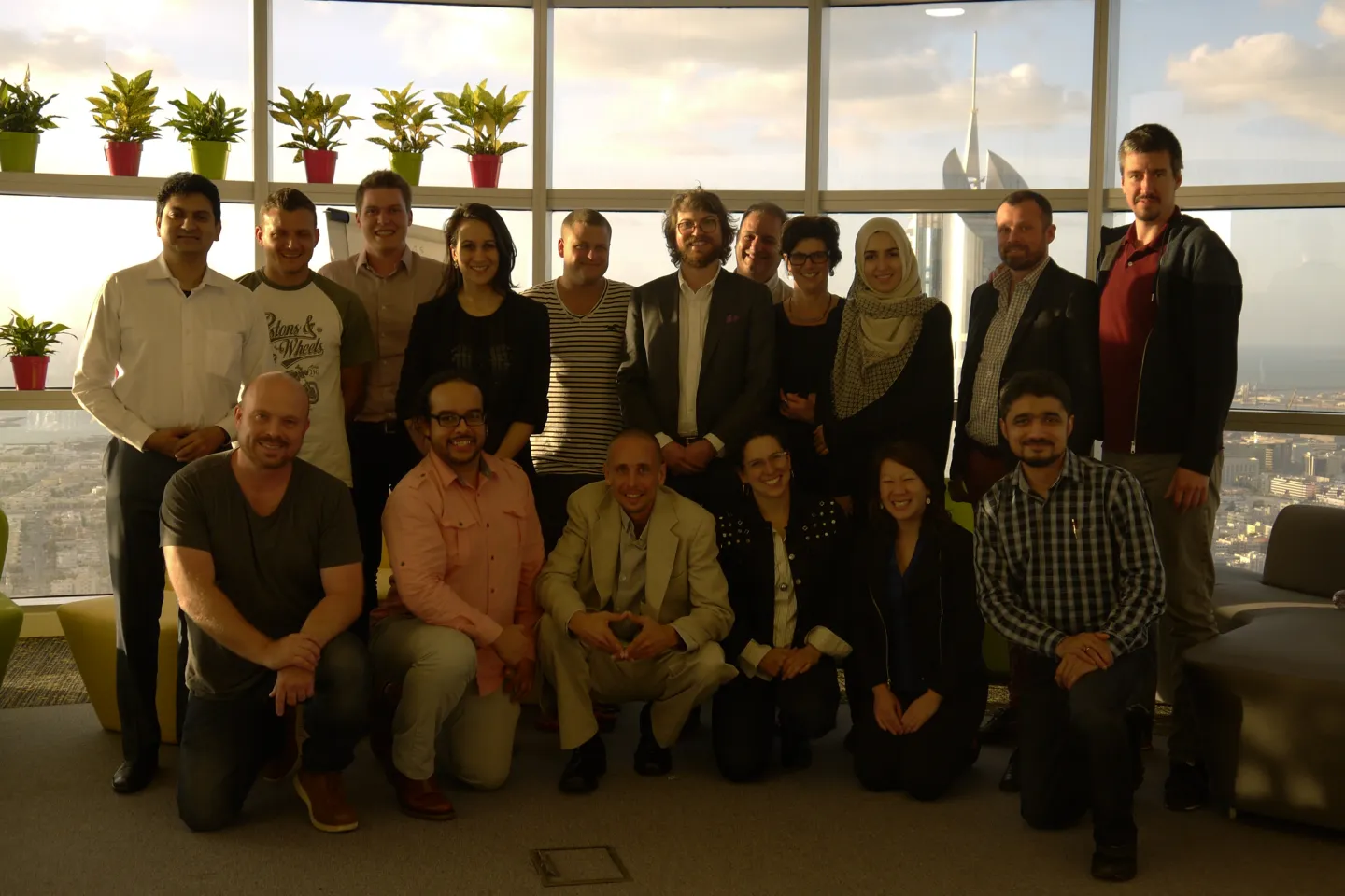 1st cohort of startups takes a picture together