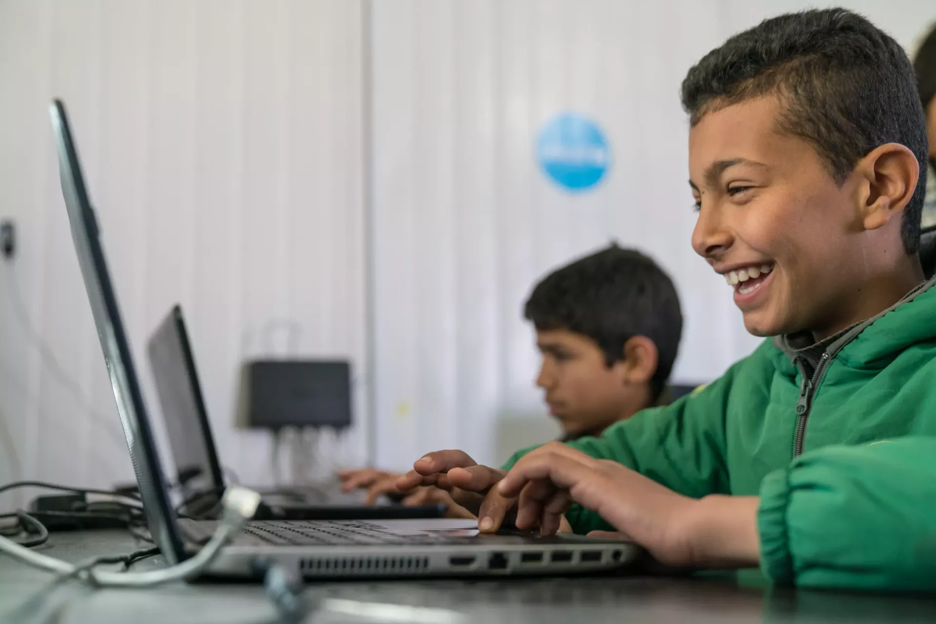 child learning in Jordan