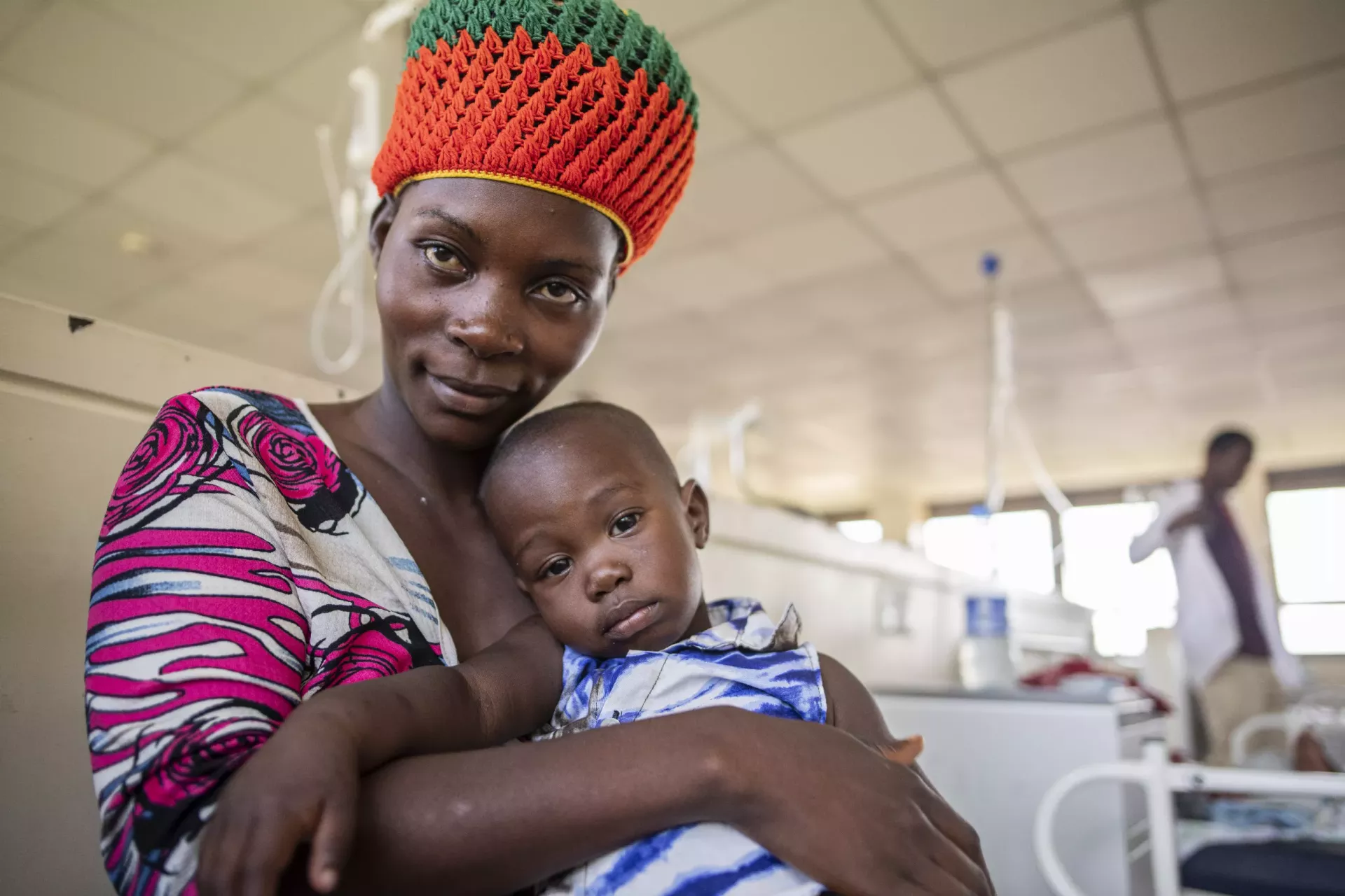 mom and baby in clinic