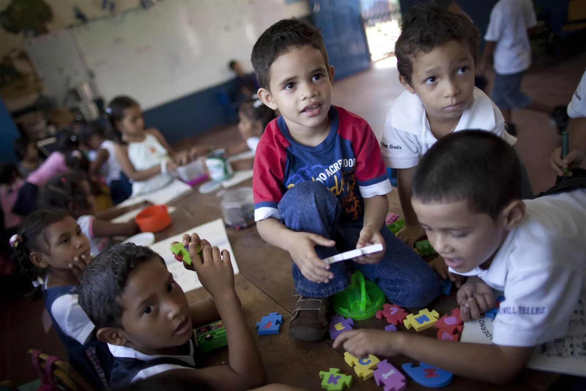Children play at Jardin de Sonrisas, a kindergarten in Puerto Cabezas, capital of North Atlantic Autonomous Region.