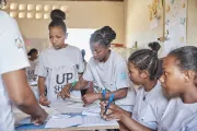 Oxinah, 18, is taking part in the UPSHIFT training course in the Analanjirofo region in the &amp;quot;Cutting and Sewing&amp;quot; category.