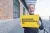 Man with signage