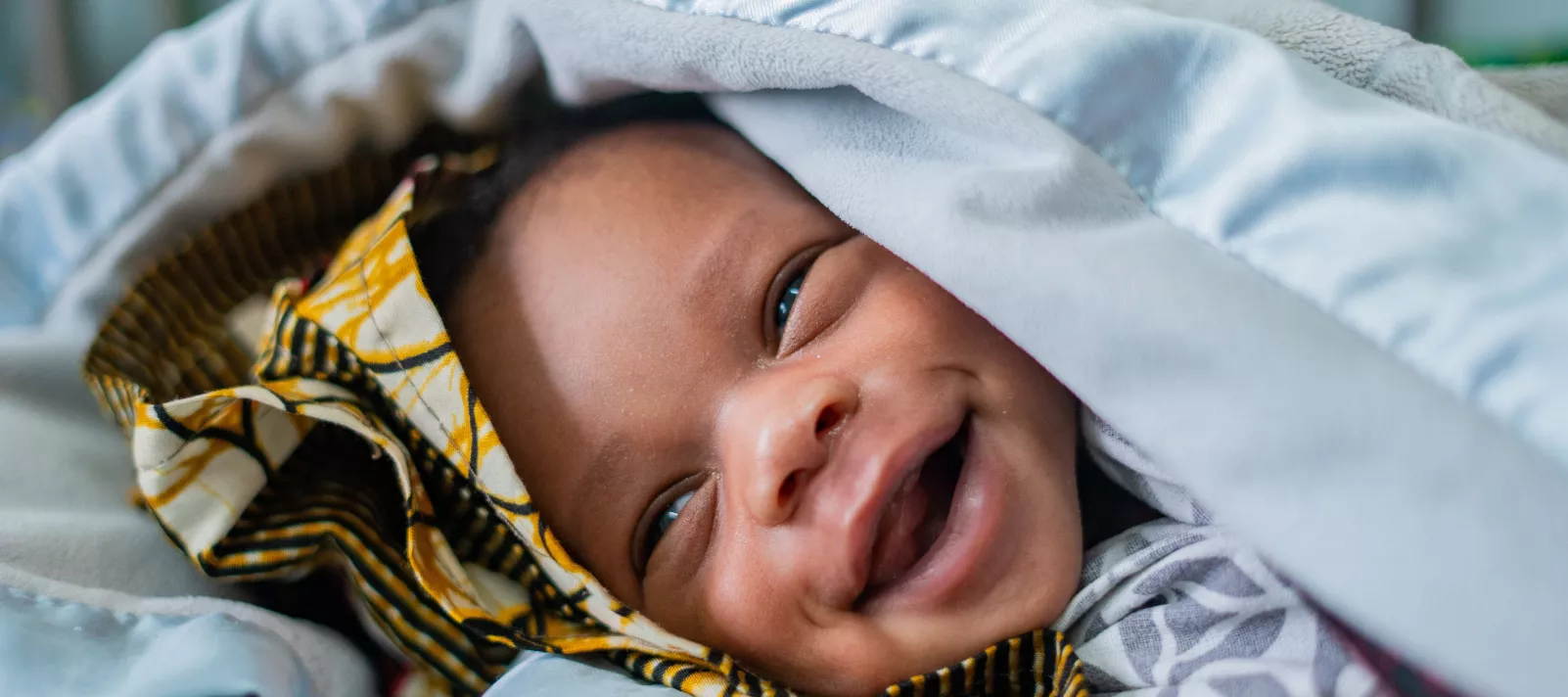 A smiling baby