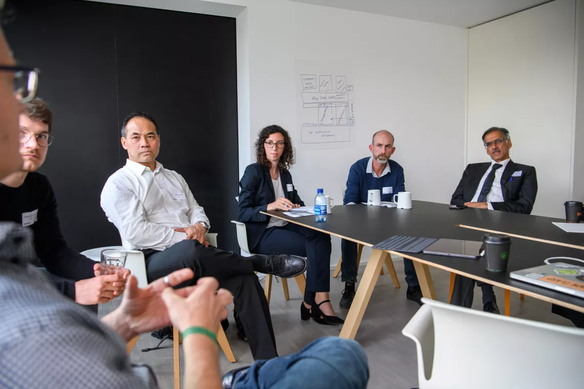 Before pitch night, the Atrium team met with stakeholders, answering questions and sparking dialogue. 