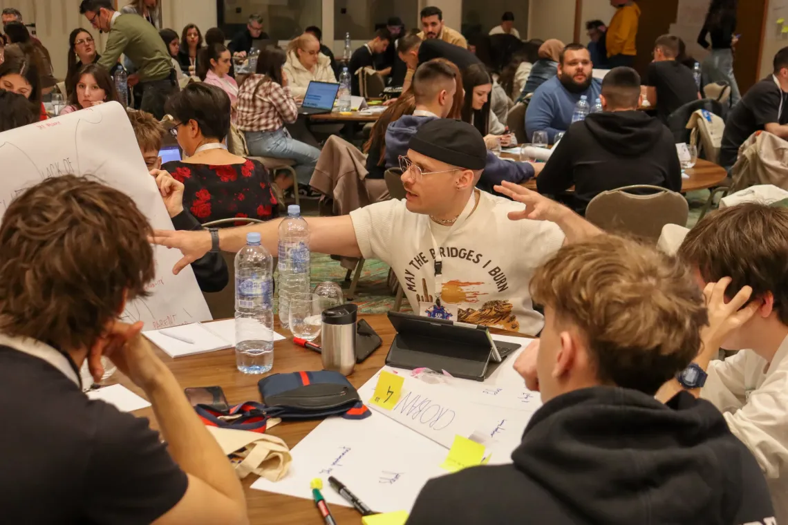 Participants working through the UPSHIFT phases, shaping and developing their ideas, with guidance from their mentors. 
