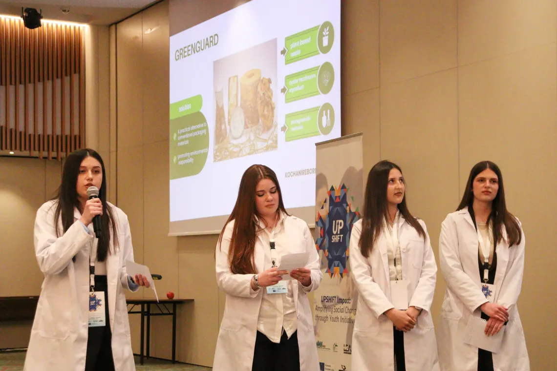 Participants present and pitch the solutions developed during the UPSHIFT Regional Innovation Challenge.  