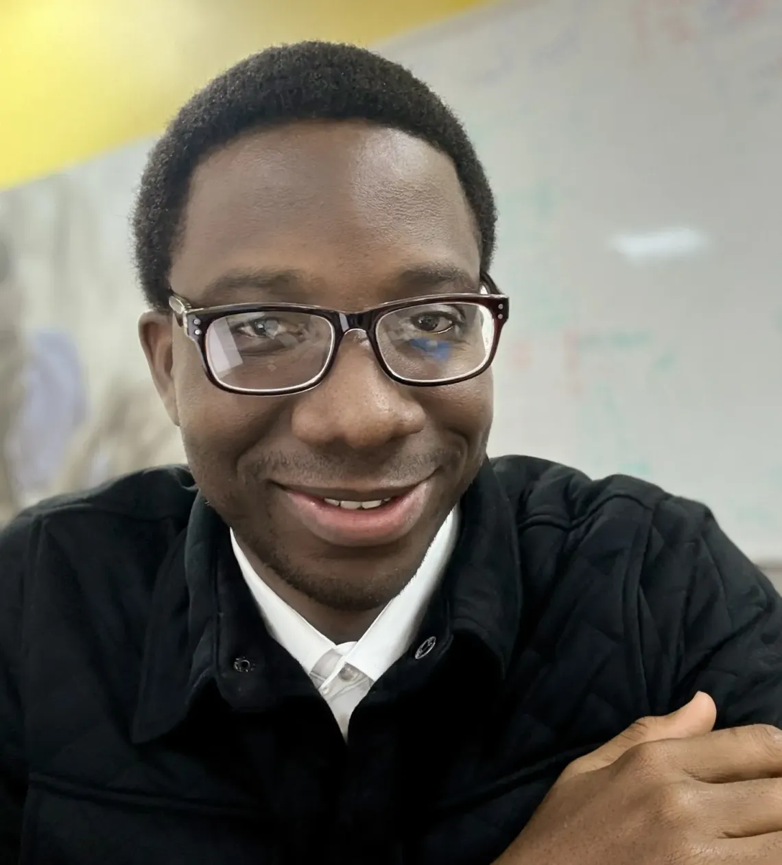 Joseph Agbamoro at his work station